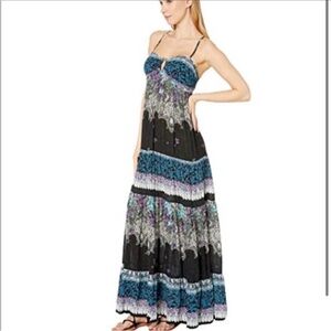 Free People Criss cross open back Maxi Dress